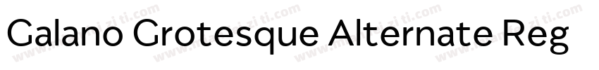 Galano Grotesque Alternate Regular字体转换